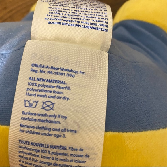 Build A Bear Otto Minion Braces Plush BAB Workshop Despicable Me The Rise of Gru - Picture 9 of 11